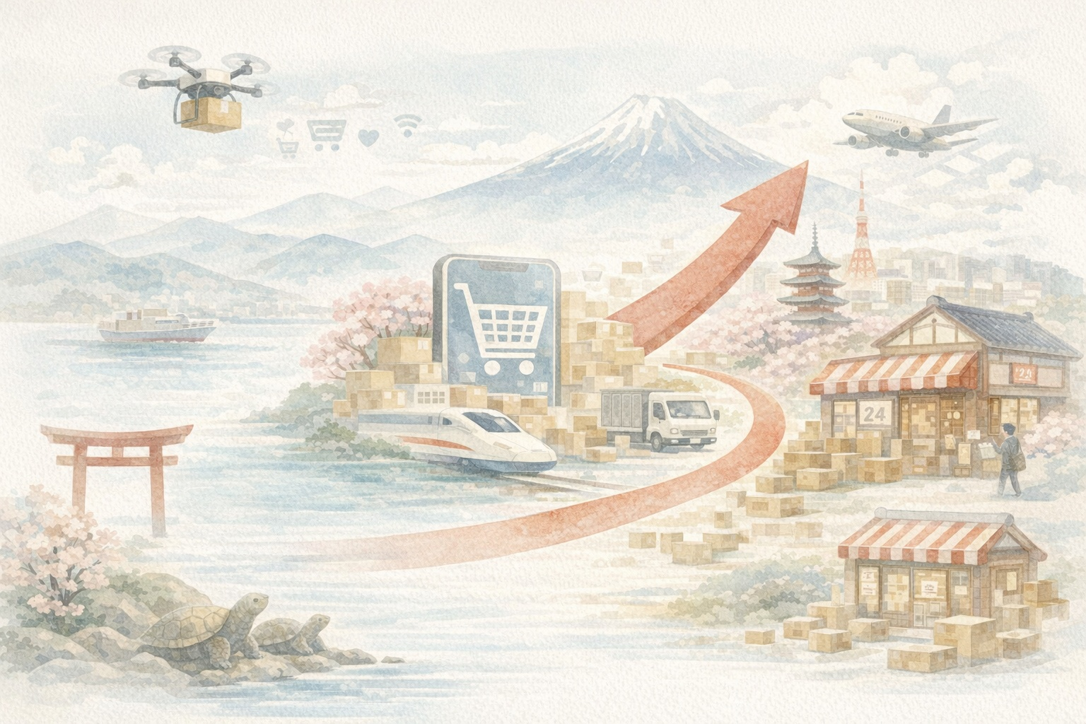 日本のECの急成長